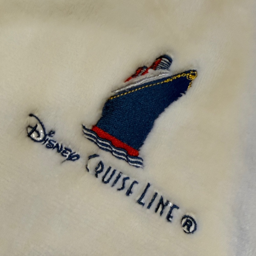 Disney Cruise Line Deluxe Plush Embroidered Spa Robe ONE SIZE - Picture 7 of 14